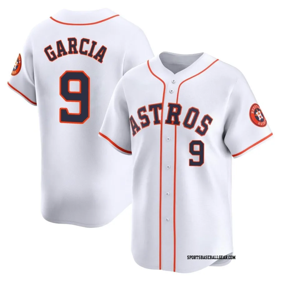 Robel Garcia Men's Houston Astros White Limited Home Jersey