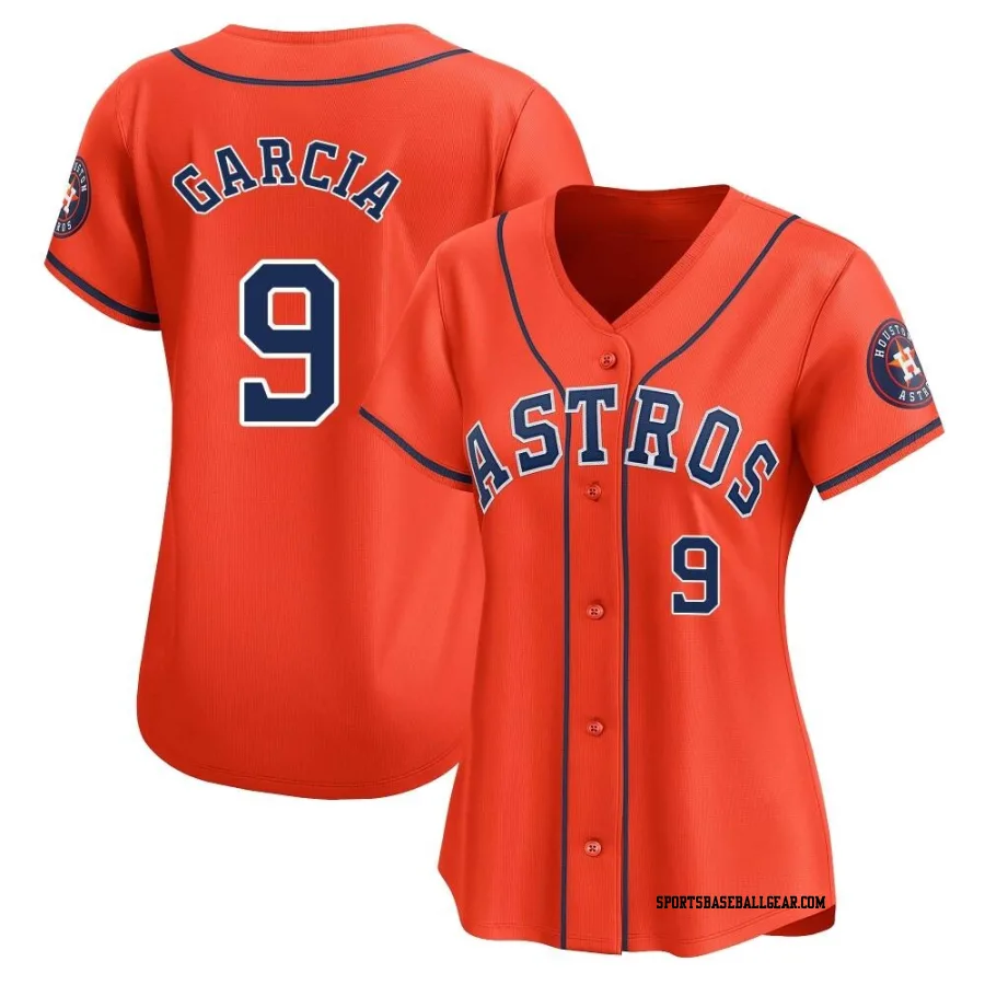 Robel Garcia Women's Houston Astros Orange Limited Alternate Jersey