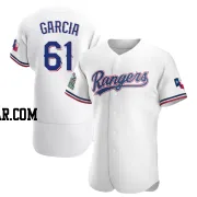 Robert Garcia Men's Texas Rangers White Authentic Home Jersey