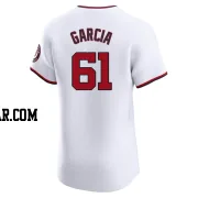 Robert Garcia Men's Washington Nationals White Elite Home Jersey