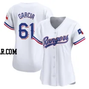 Robert Garcia Women's Texas Rangers White Limited Home Jersey