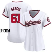 Robert Garcia Women's Washington Nationals White Limited Home Jersey