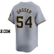 Robert Gasser Men's Milwaukee Brewers Gray Limited Away Jersey