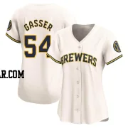 Robert Gasser Women's Milwaukee Brewers Cream Limited Home Jersey