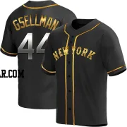 Robert Gsellman Men's New York Mets Black Golden Replica Alternate Jersey