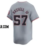 Robert Hassell III Men's Washington Nationals Gray Limited Road Jersey