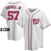 Robert Hassell III Men's Washington Nationals White Replica Home Jersey