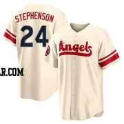 Robert Stephenson Men's Los Angeles Angels Cream Replica 2022 City Connect Jersey