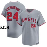 Robert Stephenson Men's Los Angeles Angels Gray Limited Away Jersey