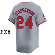 Robert Stephenson Men's Los Angeles Angels Gray Limited Away Jersey