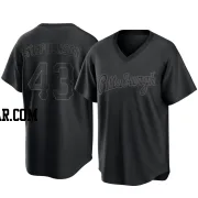 Robert Stephenson Men's Pittsburgh Pirates Black Replica Pitch Fashion Jersey