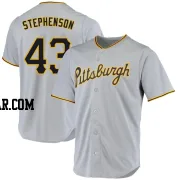 Robert Stephenson Men's Pittsburgh Pirates Gray Replica Road Jersey