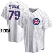 Robert Stock Youth Chicago Cubs White Replica Home Jersey