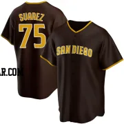 Robert Suarez Men's San Diego Padres Brown Replica Road Jersey