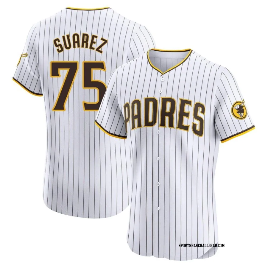 Robert Suarez Men's San Diego Padres White Elite Home Jersey