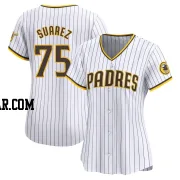 Robert Suarez Women's San Diego Padres White Limited Home Jersey