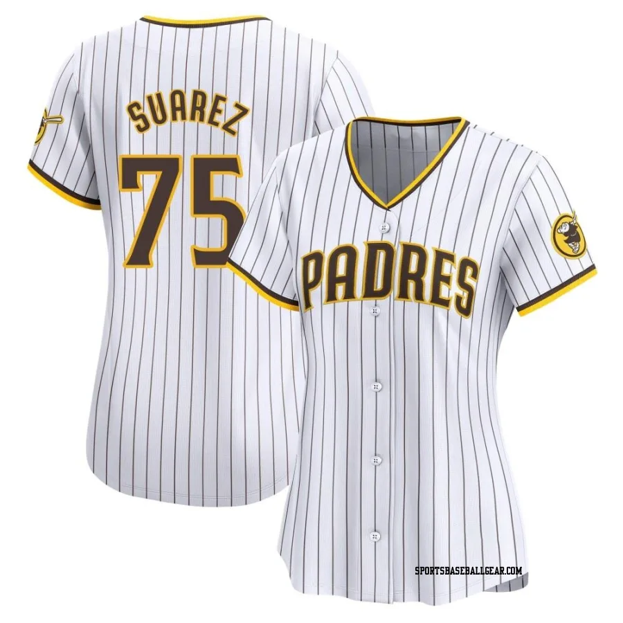 Robert Suarez Women's San Diego Padres White Limited Home Jersey