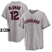 Roberto Alomar Men's Cleveland Guardians Gray Replica Road Jersey