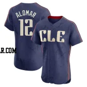 Roberto Alomar Men's Cleveland Guardians Navy Elite 2024 City Connect Jersey