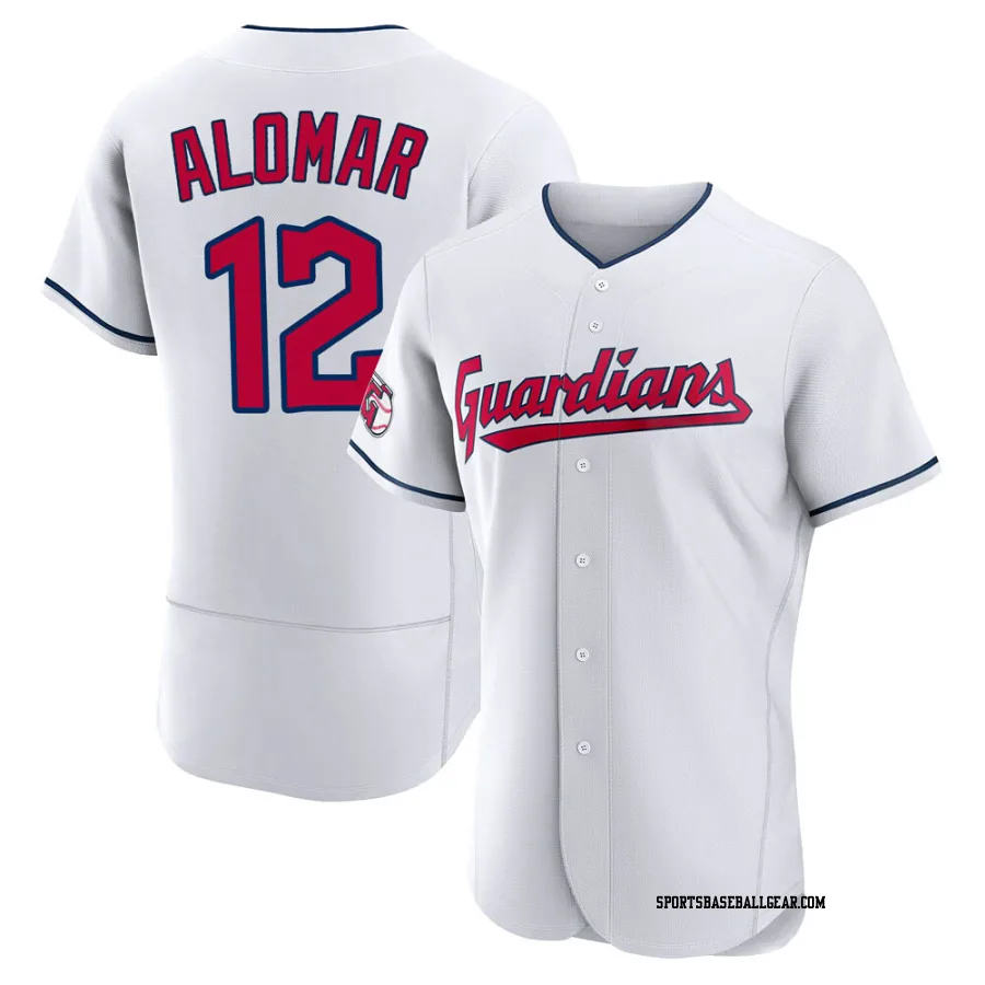 Roberto Alomar Men's Cleveland Guardians White Authentic Home Jersey