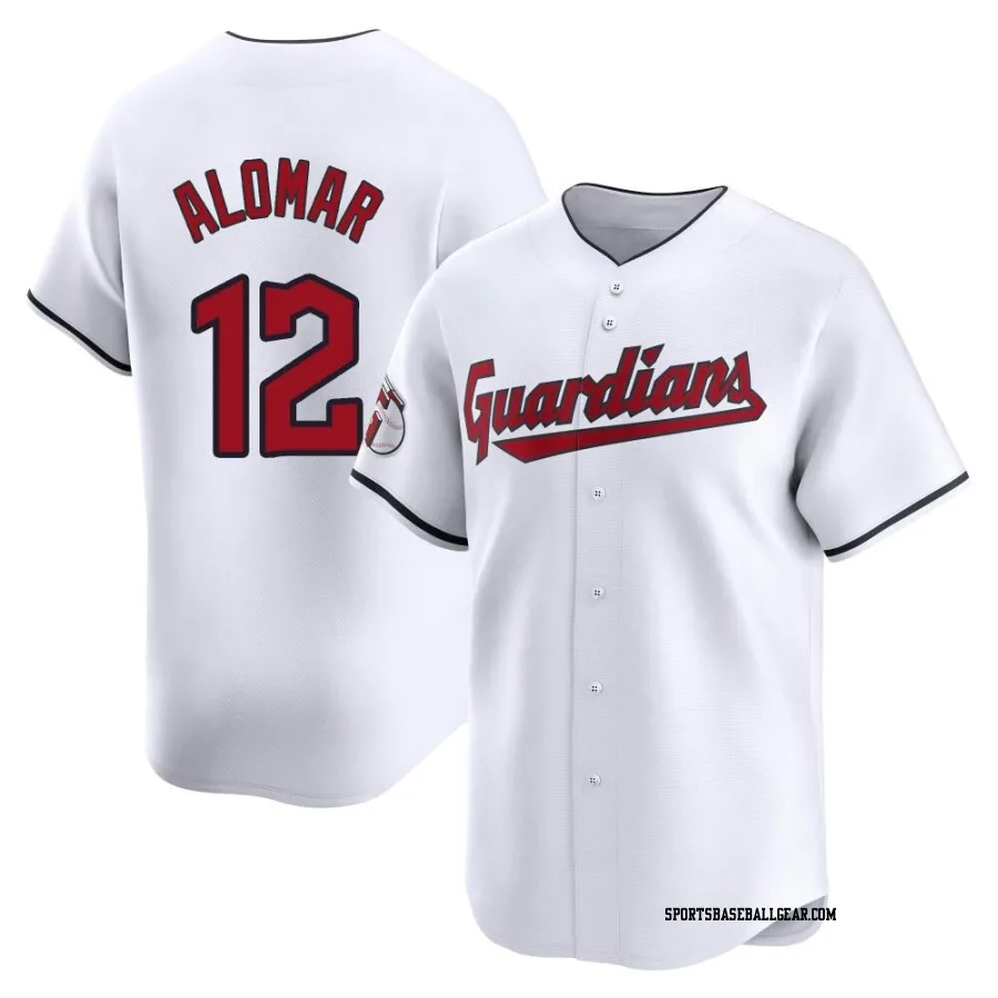 Roberto Alomar Men's Cleveland Guardians White Limited Home Jersey