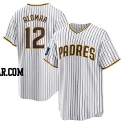 Roberto Alomar Men's San Diego Padres White Replica 2024 World Tour Seoul Series Home Jersey