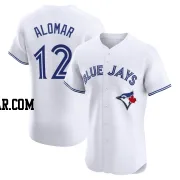 Roberto Alomar Men's Toronto Blue Jays White Elite Home Jersey