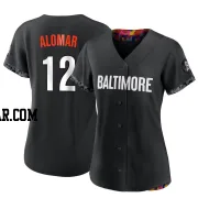 Roberto Alomar Women's Baltimore Orioles Black Replica 2023 City Connect Jersey