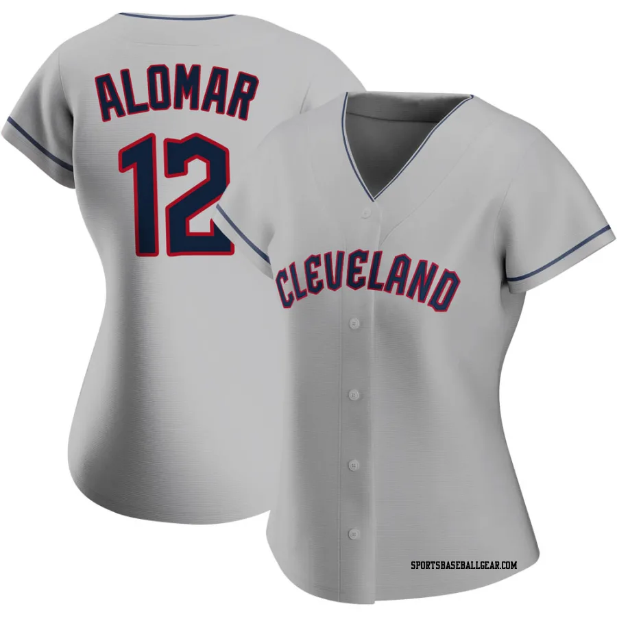 Roberto Alomar Women's Cleveland Guardians Gray Authentic Road Jersey