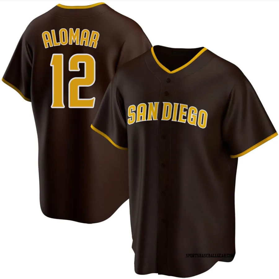 Roberto Alomar Youth San Diego Padres Brown Replica Road Jersey