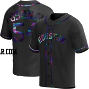 Roberto Osuna Men's Houston Astros Black Holographic Replica Alternate Jersey