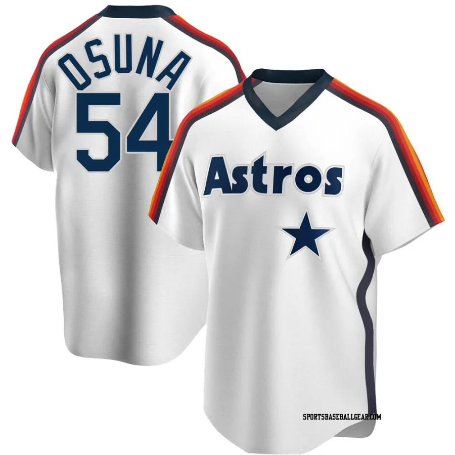 Roberto Osuna Men's Houston Astros White Replica Home Cooperstown Collection Team Jersey