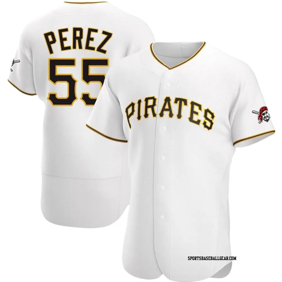 Roberto Perez Men's Pittsburgh Pirates White Authentic Home Jersey