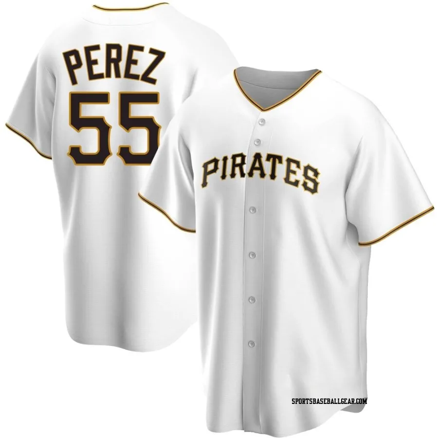 Roberto Perez Youth Pittsburgh Pirates White Replica Home Jersey