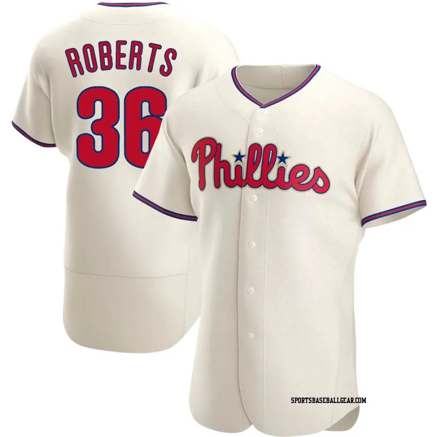 Robin Roberts Men's Philadelphia Phillies Cream Authentic Alternate Jersey