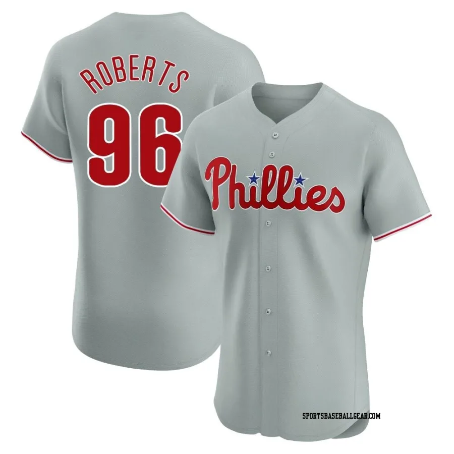 Robin Roberts Men's Philadelphia Phillies Gray Elite Road Jersey