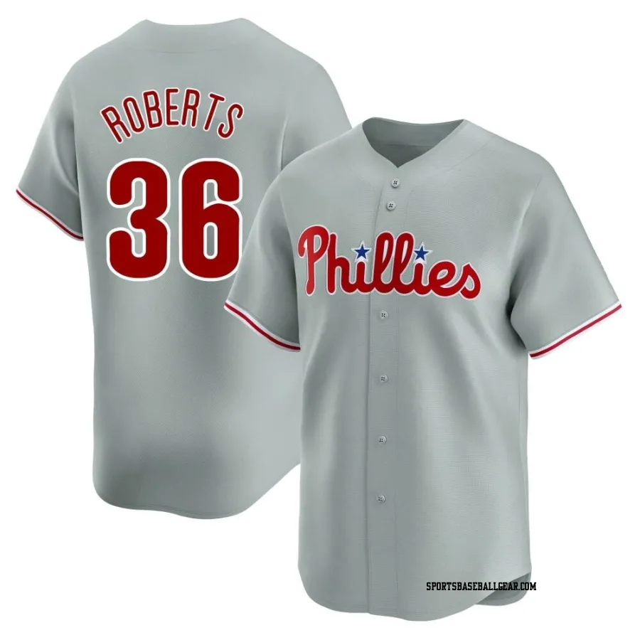 Robin Roberts Men's Philadelphia Phillies Gray Limited Away Jersey