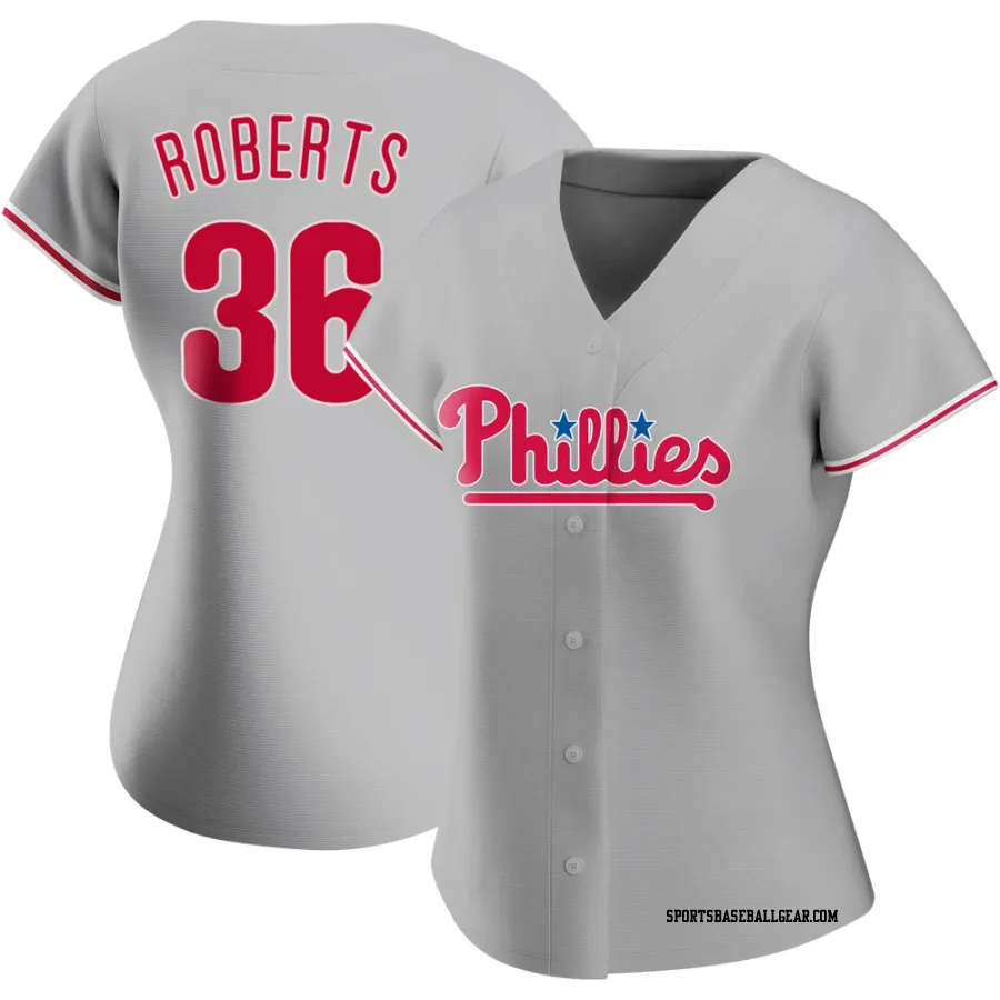 Robin Roberts Women's Philadelphia Phillies Gray Authentic Road Jersey