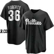 Robin Roberts Youth Philadelphia Phillies Black/White Replica Jersey