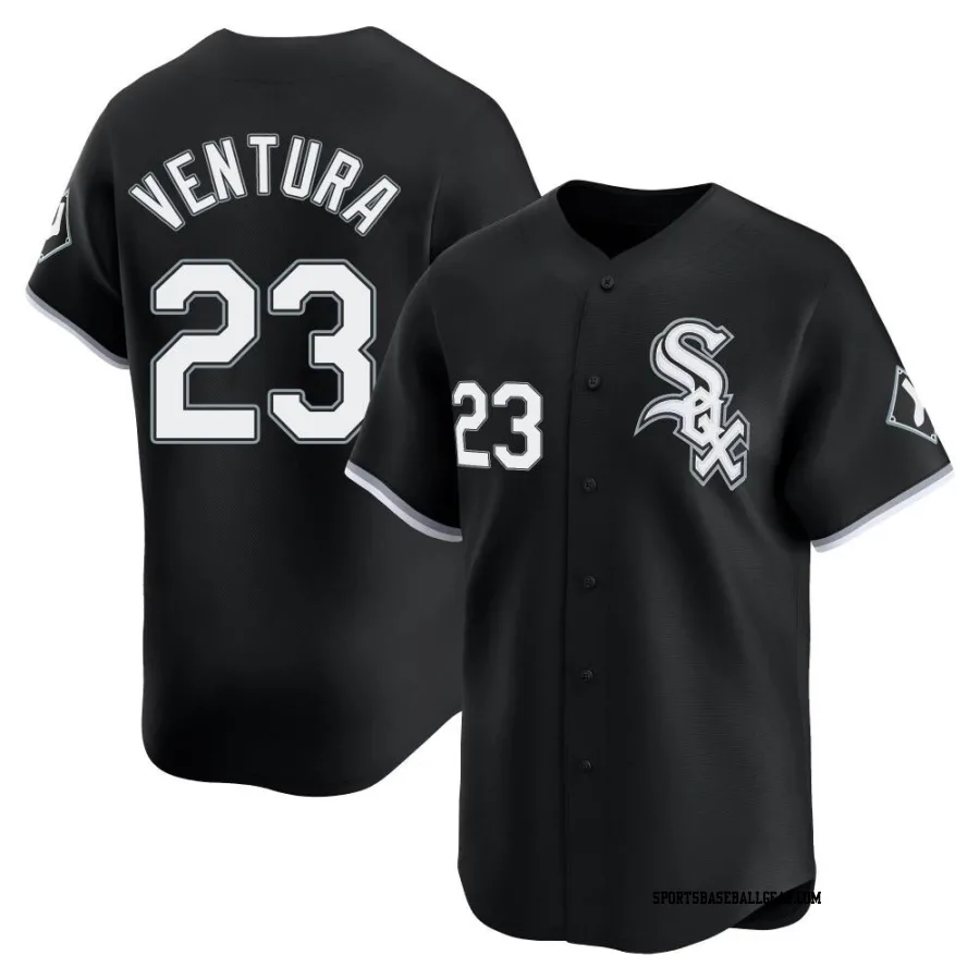 Robin Ventura Men's Chicago White Sox Black Limited Alternate Jersey