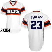 Robin Ventura Men's Chicago White Sox White Authentic 1983 Throwback Jersey