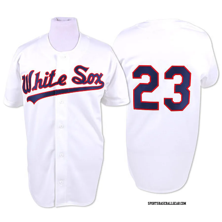 Robin Ventura Men's Chicago White Sox White Authentic Throwback Jersey