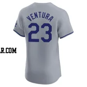 Robin Ventura Men's Los Angeles Dodgers Gray Elite Road Jersey