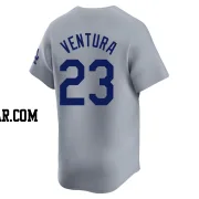 Robin Ventura Men's Los Angeles Dodgers Gray Limited Away Jersey