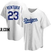 Robin Ventura Men's Los Angeles Dodgers White Replica Home Jersey