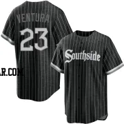 Robin Ventura Youth Chicago White Sox Black Replica 2021 City Connect Jersey