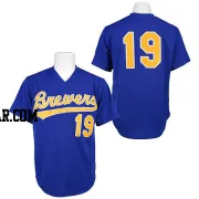 Robin Yount Men's Milwaukee Brewers Blue Authentic 1991 Throwback Jersey