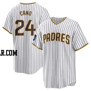 Robinson Cano Men's San Diego Padres White Replica 2024 World Tour Seoul Series Home Jersey