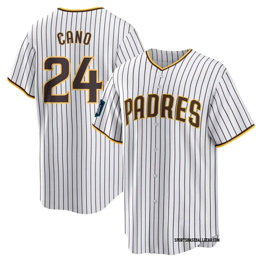 Robinson Cano Youth San Diego Padres White Replica 2024 World Tour Seoul Series Home Jersey