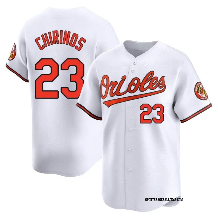 Robinson Chirinos Men's Baltimore Orioles White Limited Home Jersey